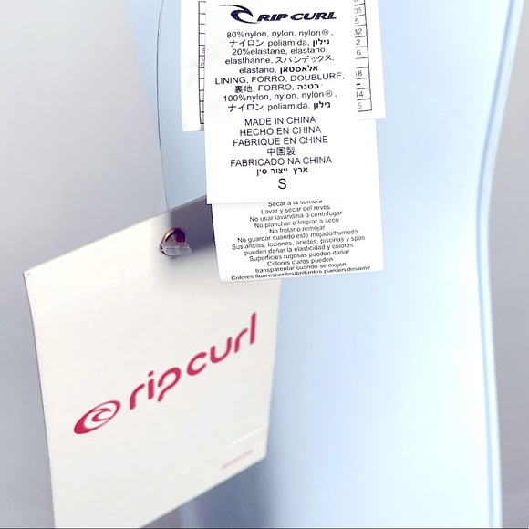 Rip Curl Purple Green Snake Skin Size Small Triangle Bikini Top - Picture 8 of 8